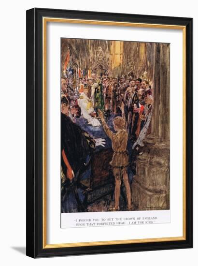 I Forbid You to Set the Crown of England Upon That Forfeited Head', 1923-Arthur C. Michael-Framed Giclee Print