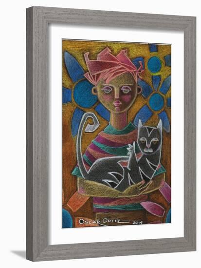 I Found This Kid and I'm Keeping It-Oscar Ortiz-Framed Giclee Print