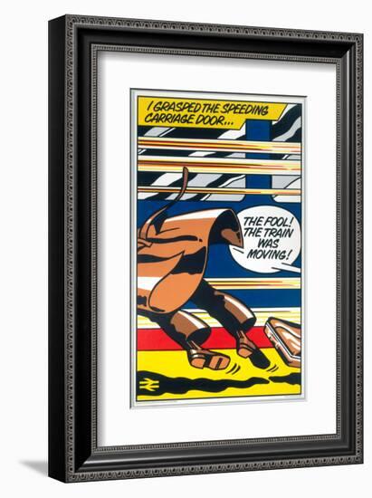 I Grasped the Speeding Carriage Door--Framed Art Print