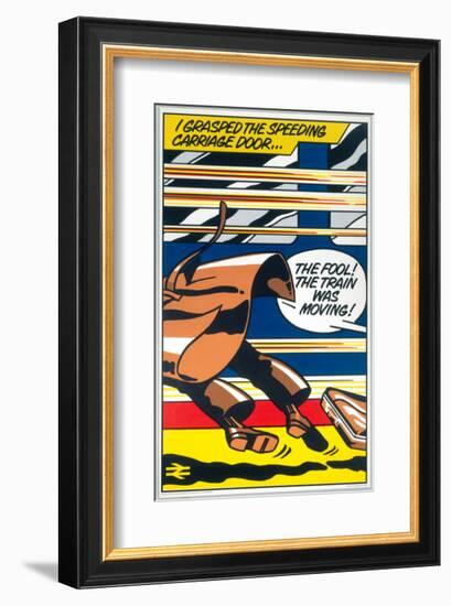 I Grasped the Speeding Carriage Door-null-Framed Art Print