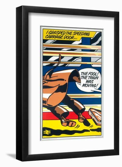 I Grasped the Speeding Carriage Door--Framed Art Print