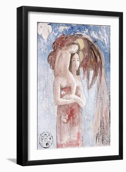 I Greet Thee Maria, C.1894-Paul Gauguin-Framed Giclee Print