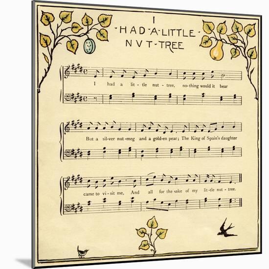 I had a little nut tree-Walter Crane-Mounted Giclee Print