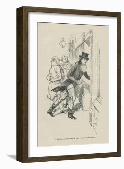 I have entered many a shop to avoid your sight, 1896-Hugh Thomson-Framed Giclee Print