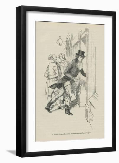 I have entered many a shop to avoid your sight, 1896-Hugh Thomson-Framed Giclee Print