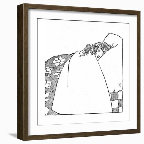 'I Have Scarcely Closed My Eyes The Whole Night Through', c1930-W Heath Robinson-Framed Giclee Print