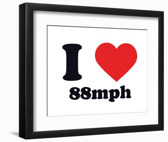 I Heart 88mph-null-Framed Giclee Print