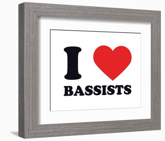 I Heart Bassists-null-Framed Giclee Print