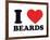 I Heart Beards-null-Framed Giclee Print