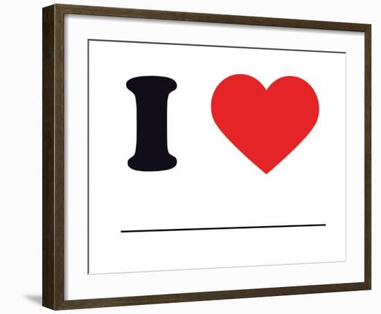 I Heart Blank-null-Framed Giclee Print