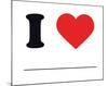 I Heart Blank-null-Mounted Giclee Print