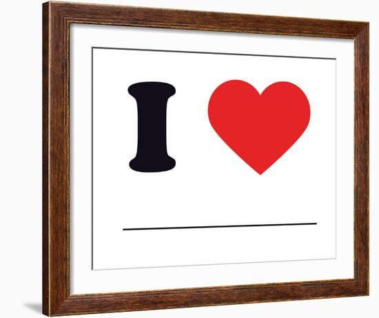 I Heart Blank-null-Framed Giclee Print