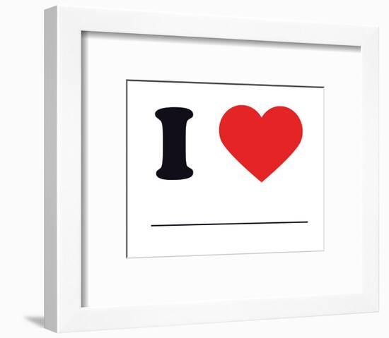 I Heart Blank-null-Framed Giclee Print