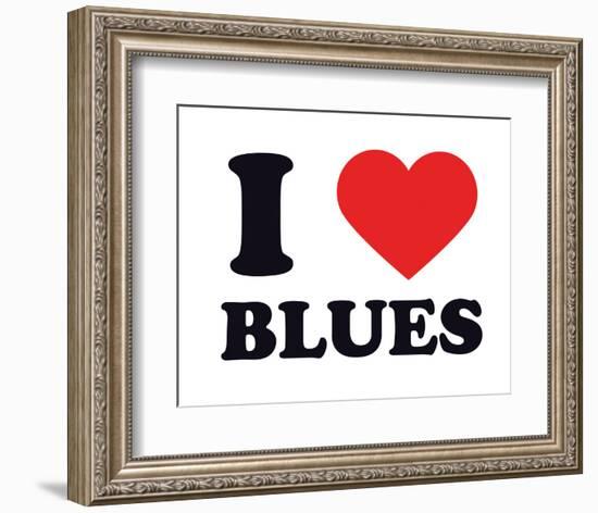 I Heart Blues-null-Framed Giclee Print