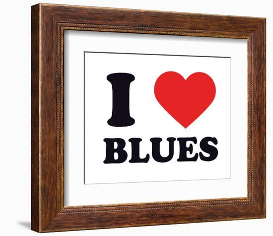 I Heart Blues-null-Framed Giclee Print