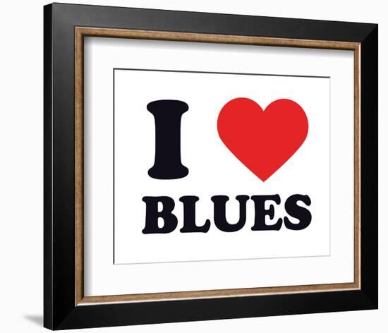 I Heart Blues-null-Framed Giclee Print