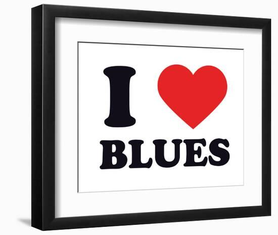 I Heart Blues-null-Framed Giclee Print