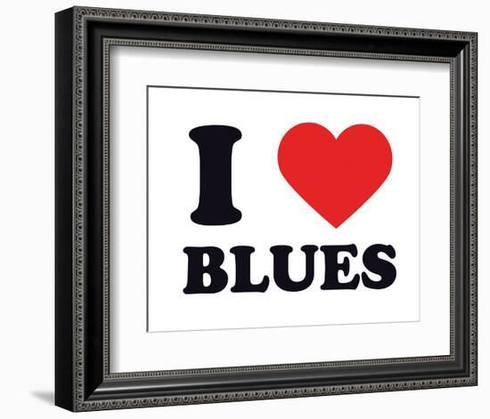I Heart Blues-null-Framed Giclee Print