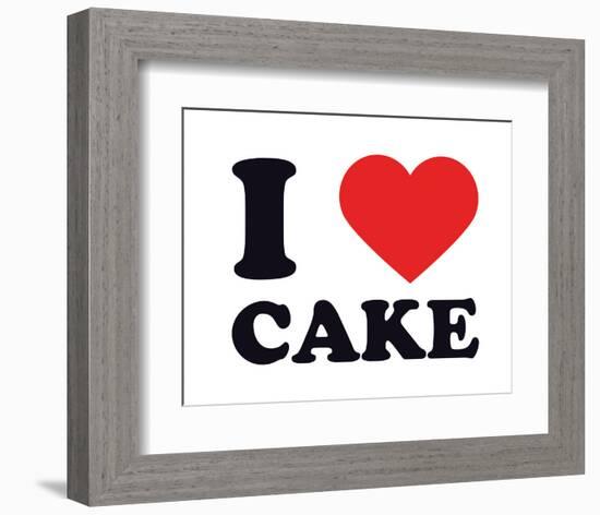 I Heart Cake-null-Framed Giclee Print