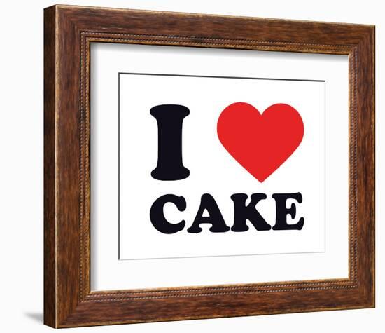 I Heart Cake-null-Framed Giclee Print