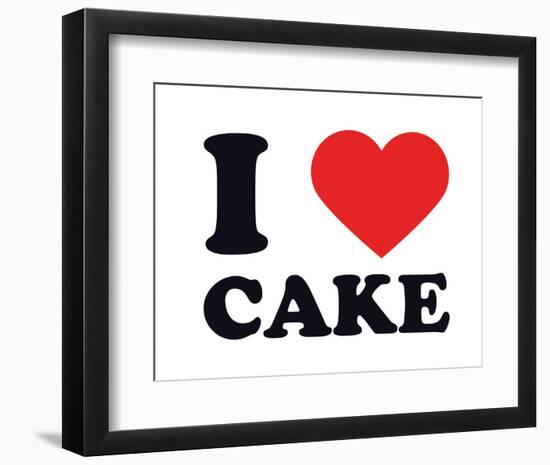 I Heart Cake-null-Framed Giclee Print