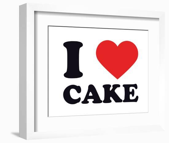 I Heart Cake-null-Framed Giclee Print