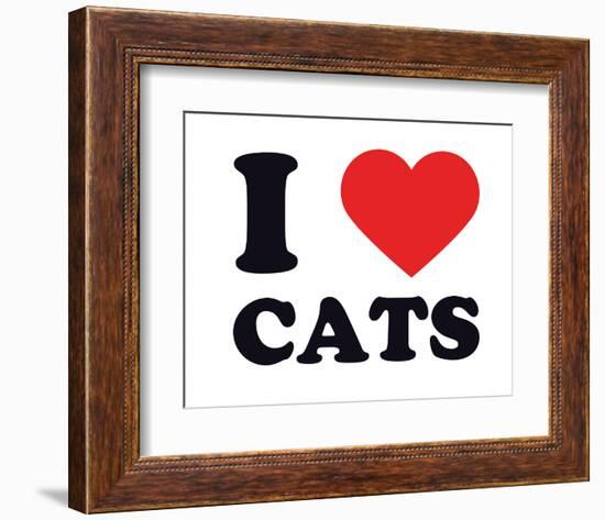 I Heart Cats-null-Framed Giclee Print