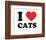 I Heart Cats-null-Framed Giclee Print