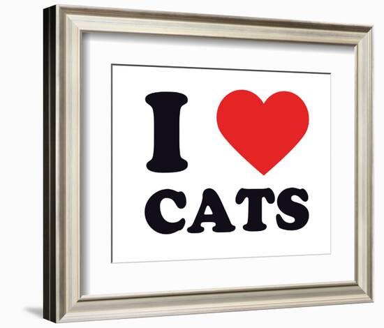 I Heart Cats-null-Framed Giclee Print