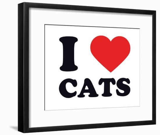 I Heart Cats-null-Framed Giclee Print