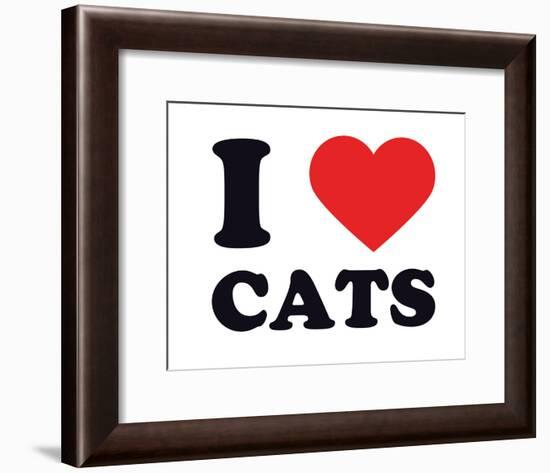 I Heart Cats-null-Framed Giclee Print