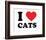 I Heart Cats-null-Framed Giclee Print