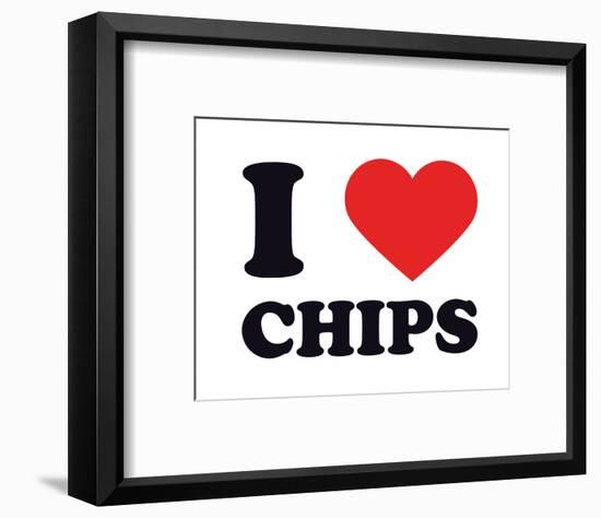 I Heart Chips-null-Framed Giclee Print