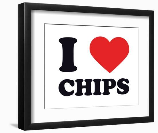 I Heart Chips-null-Framed Giclee Print