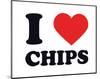 I Heart Chips-null-Mounted Giclee Print