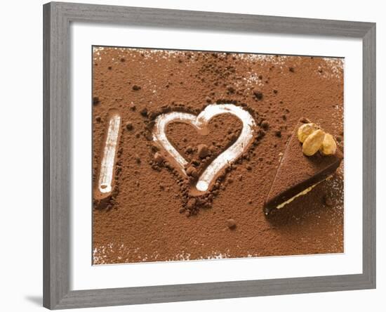 I Heart Chocolate Tart-null-Framed Photographic Print