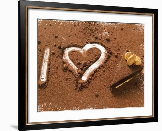 I Heart Chocolate Tart-null-Framed Photographic Print