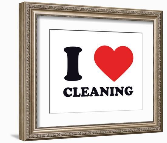 I Heart Cleaning-null-Framed Giclee Print