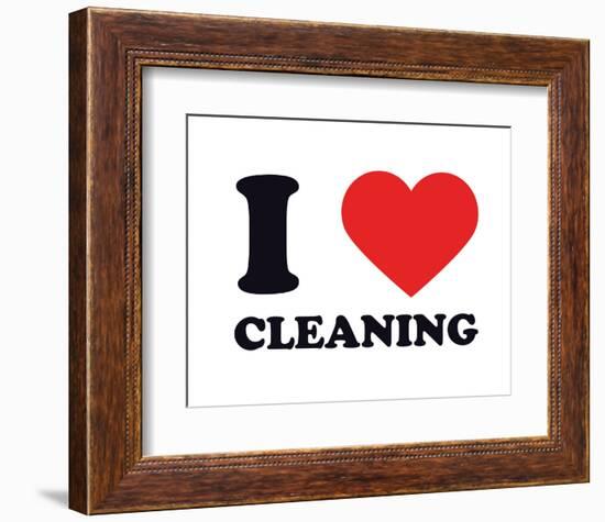 I Heart Cleaning-null-Framed Giclee Print