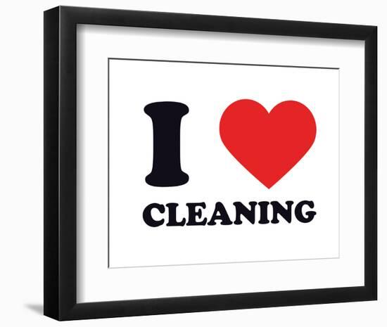 I Heart Cleaning-null-Framed Giclee Print