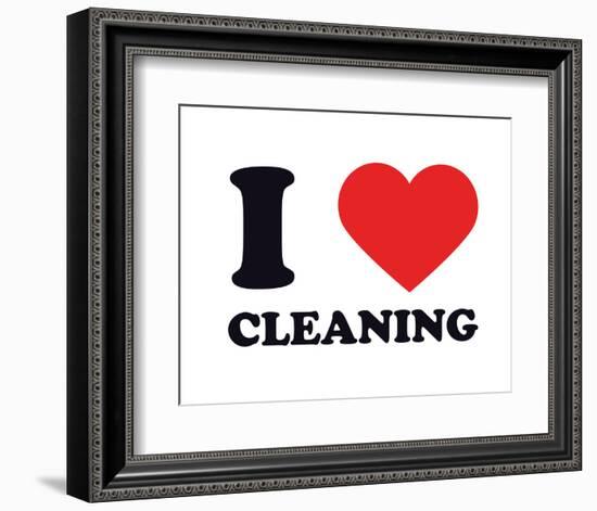 I Heart Cleaning--Framed Giclee Print