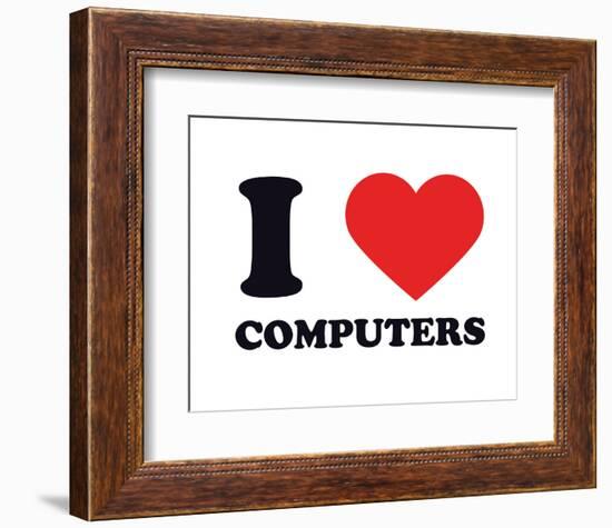 I Heart Computers-null-Framed Giclee Print