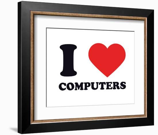 I Heart Computers-null-Framed Giclee Print