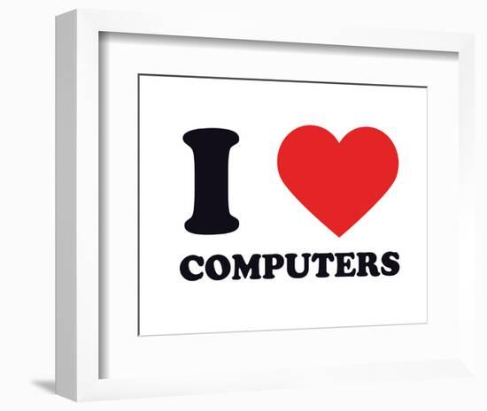 I Heart Computers-null-Framed Giclee Print