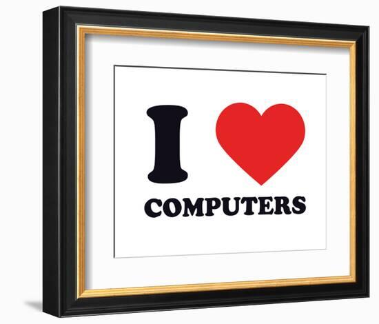 I Heart Computers-null-Framed Giclee Print