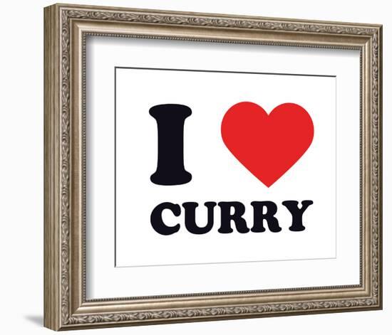 I Heart Curry-null-Framed Giclee Print