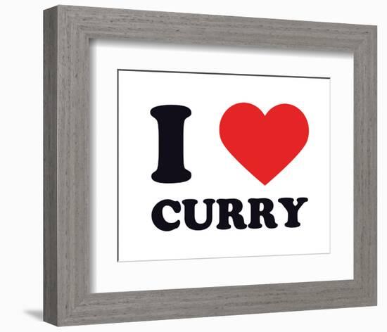 I Heart Curry-null-Framed Giclee Print