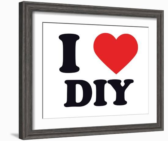 I Heart DIY-null-Framed Giclee Print