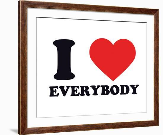 I Heart Everybody-null-Framed Giclee Print