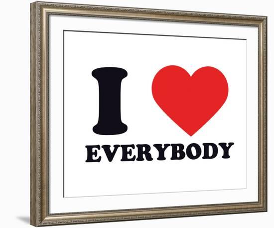 I Heart Everybody-null-Framed Giclee Print